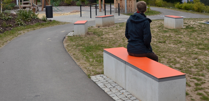 Sitzauflagen HPL - Schulhofmöbel Ney